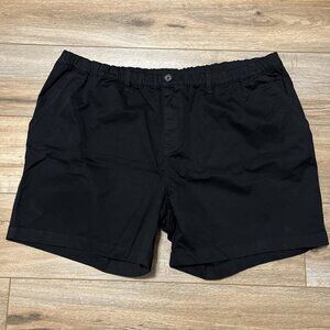 Men's Chubbies Originals Chino Shorts SZ 3XL (42x5.5) Black Elastic Waist